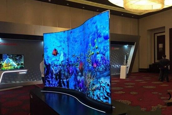 LGD展示未来电视：壁纸电视厚度仅1mm
