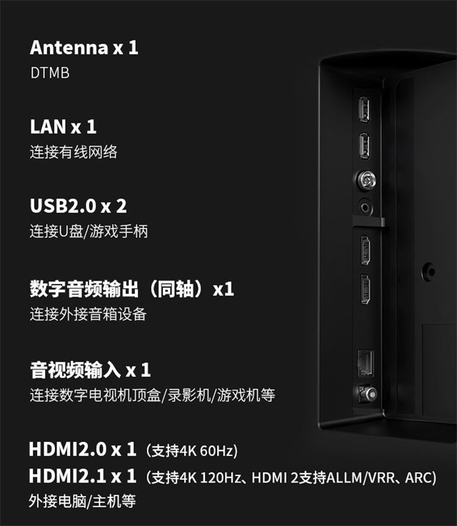 夏普S7系列游戏电视上市：全通道4K 120Hz高刷，售价6499元起